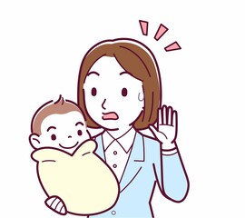 生まれたばかりの赤ちゃんと