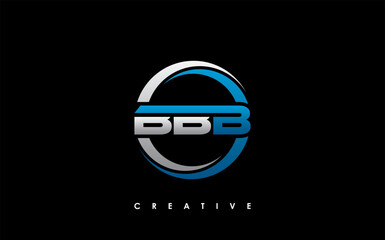 BBB Letter Initial Logo Design Template Vector Illustration