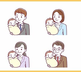 生まれたばかりの赤ちゃんと