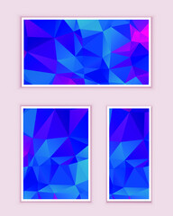 Polygonal Mosaic Background, Low Poly Style, Vector illustration, Business Design Templates