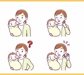 生まれたばかりの赤ちゃんと