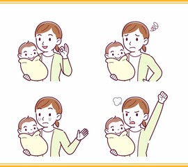 生まれたばかりの赤ちゃんと