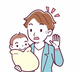 生まれたばかりの赤ちゃんと