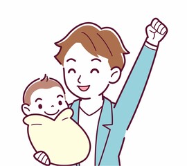 生まれたばかりの赤ちゃんと