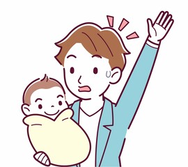 生まれたばかりの赤ちゃんと