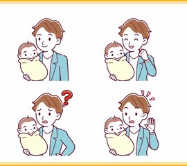 生まれたばかりの赤ちゃんと