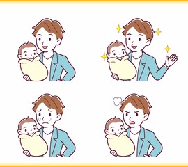 生まれたばかりの赤ちゃんと