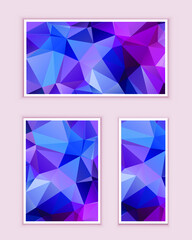 Fototapeta premium Polygonal Mosaic Background, Low Poly Style, Vector illustration, Business Design Templates