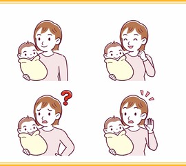 生まれたばかりの赤ちゃんと