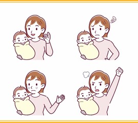 生まれたばかりの赤ちゃんと