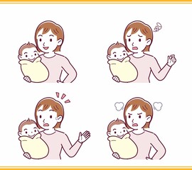 生まれたばかりの赤ちゃんと