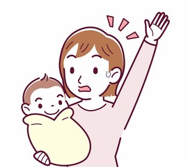 生まれたばかりの赤ちゃんと