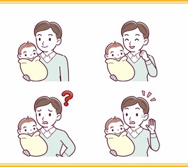 生まれたばかりの赤ちゃんと