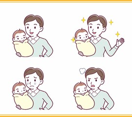 生まれたばかりの赤ちゃんと