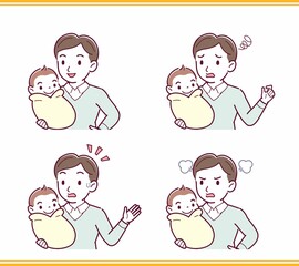 生まれたばかりの赤ちゃんと