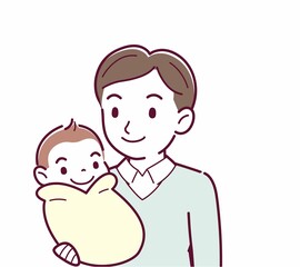 生まれたばかりの赤ちゃんと