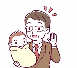 生まれたばかりの赤ちゃんと
