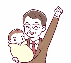 生まれたばかりの赤ちゃんと