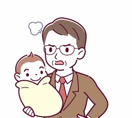 生まれたばかりの赤ちゃんと