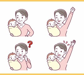 生まれたばかりの赤ちゃんと
