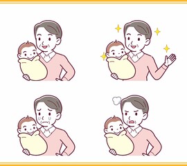 生まれたばかりの赤ちゃんと