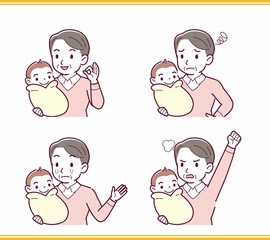 生まれたばかりの赤ちゃんと