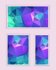 Polygonal Mosaic Background, Low Poly Style, Vector illustration, Business Design Templates