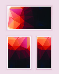 Polygonal Mosaic Background, Low Poly Style, Vector illustration, Business Design Templates