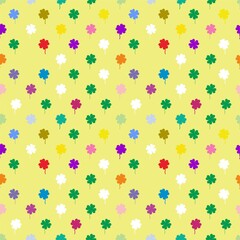 Fototapeta na wymiar St. Patrick's day holiday background. Seamless Pattern With Floral Motifs able to print for cloths, tablecloths, blanket, shirts, dresses, posters, papers.
