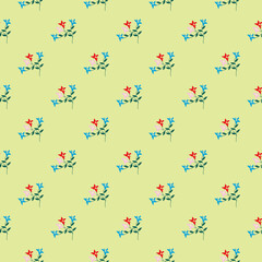 Seamless Pattern With Floral Motifs able to print for cloths, tablecloths, blanket, shirts, dresses, posters, papers.