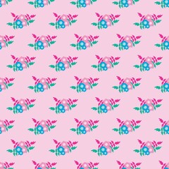 Seamless Pattern With Floral Motifs able to print for cloths, tablecloths, blanket, shirts, dresses, posters, papers.