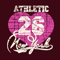 New York City Typography Graphics T-shirt