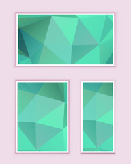 Polygonal Mosaic Background, Low Poly Style, Vector illustration, Business Design Templates