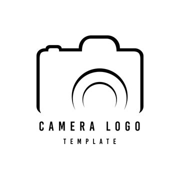Professional camera logo template. Camera icon. photography logo template
