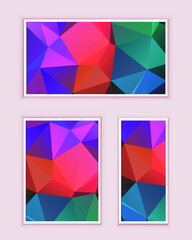 Fototapeta premium Polygonal Mosaic Background, Low Poly Style, Vector illustration, Business Design Templates