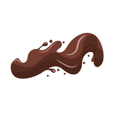 liquid chocolate splash