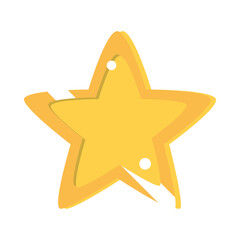 Obraz premium glowing star cartoon