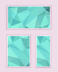 Obraz premium Polygonal Mosaic Background, Low Poly Style, Vector illustration, Business Design Templates