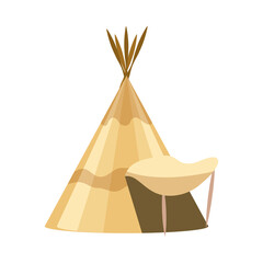 west teepee cartoon © Stockgiu