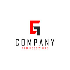 Obraz premium red and black letter G logo