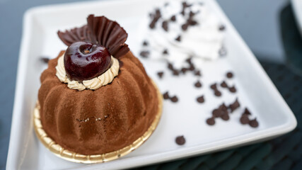 Chocolate Macaron Cake