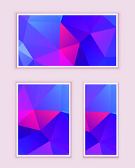 Polygonal Mosaic Background, Low Poly Style, Vector illustration, Business Design Templates