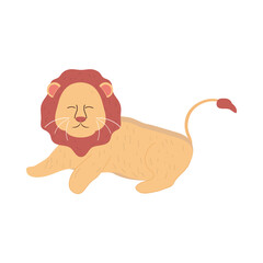 lion hand drawn