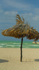 beach tiki hut on Caribbean destination