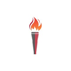 Torch vector icon illustration design