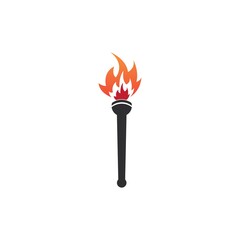 Torch vector icon illustration design