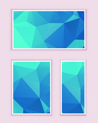 Polygonal Mosaic Background, Low Poly Style, Vector illustration, Business Design Templates