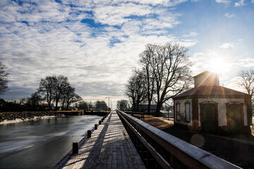 Linkoping, Sweden The Berg Slussar or Berg locks on the Gota Canal.