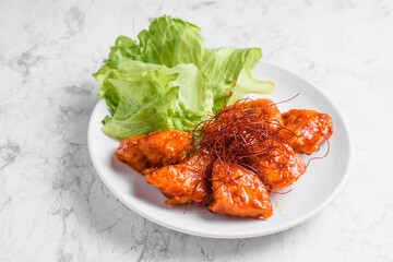 ピリ辛甘だれの唐揚げ