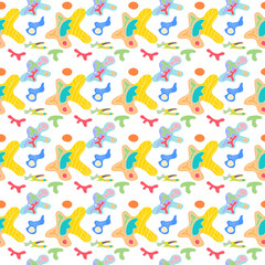 Fototapeta premium Memphis style seamless geometric pattern can be applied to a wide variety of applications such as background prints, paper, and more